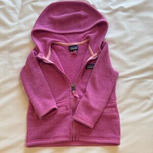 Patagonia Kids' Magenta Fleece Hoodie